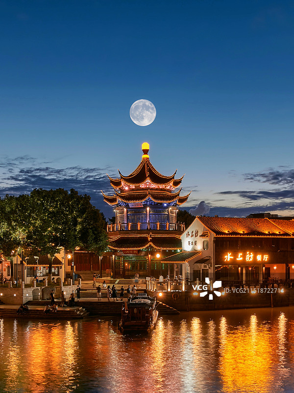 月圆夜图片素材