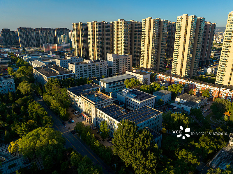 太原理工大学航拍图片素材