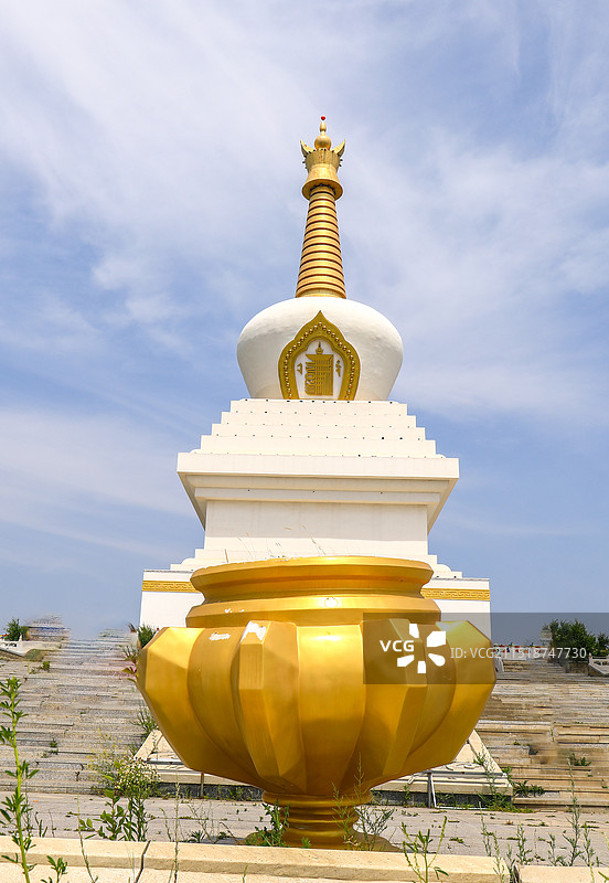 呼伦贝尔佛教寺庙图片素材