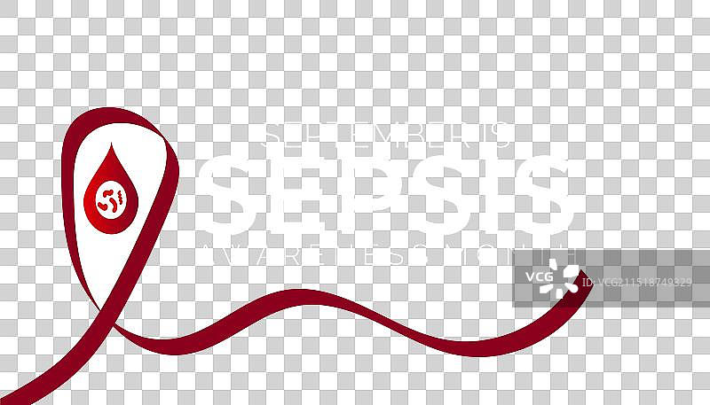 败血症意识月图片素材