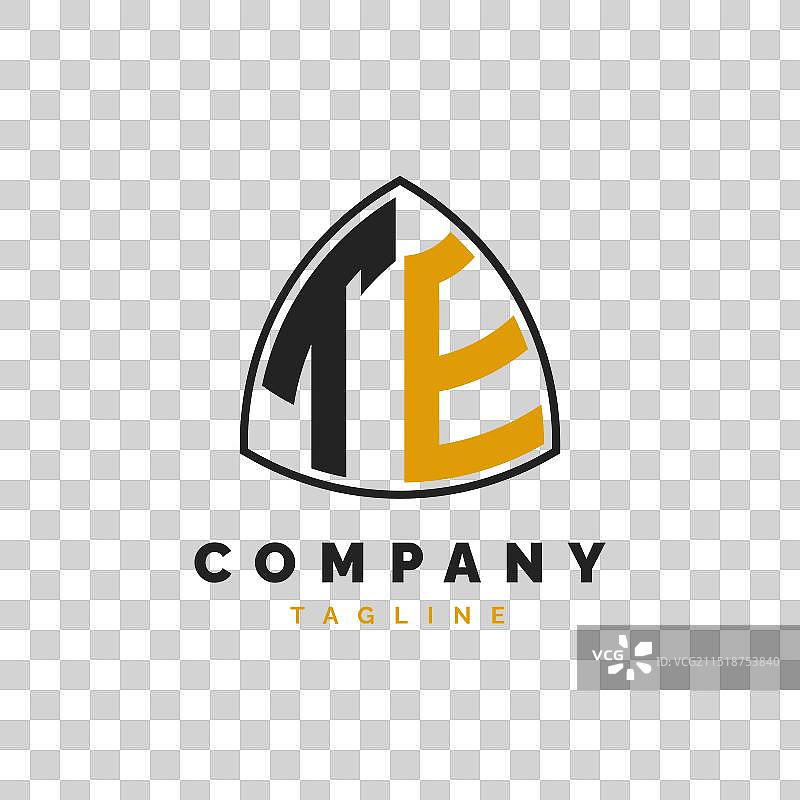 字母TE标志设计图片素材