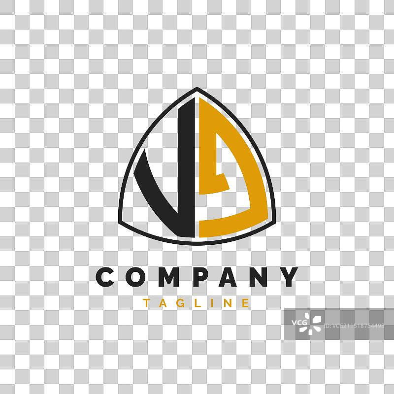 字母VJ标志设计图片素材