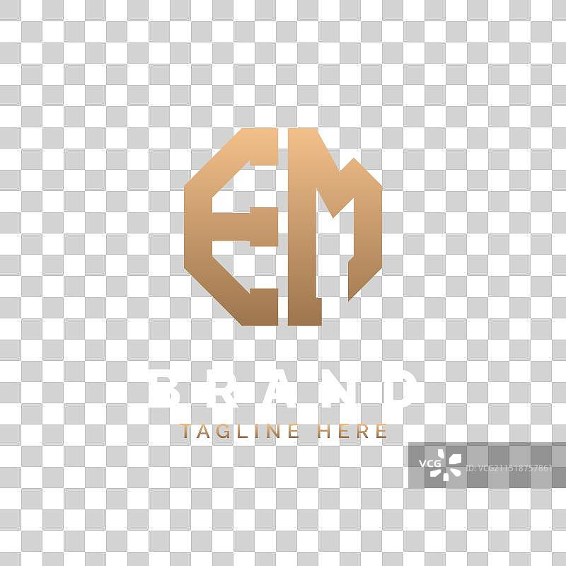 现代简约EM标志设计图片素材