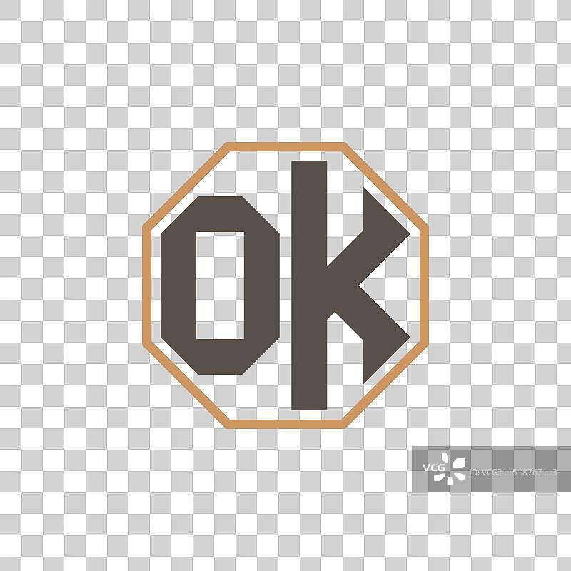 现代字母OK企业商务Logo图片素材