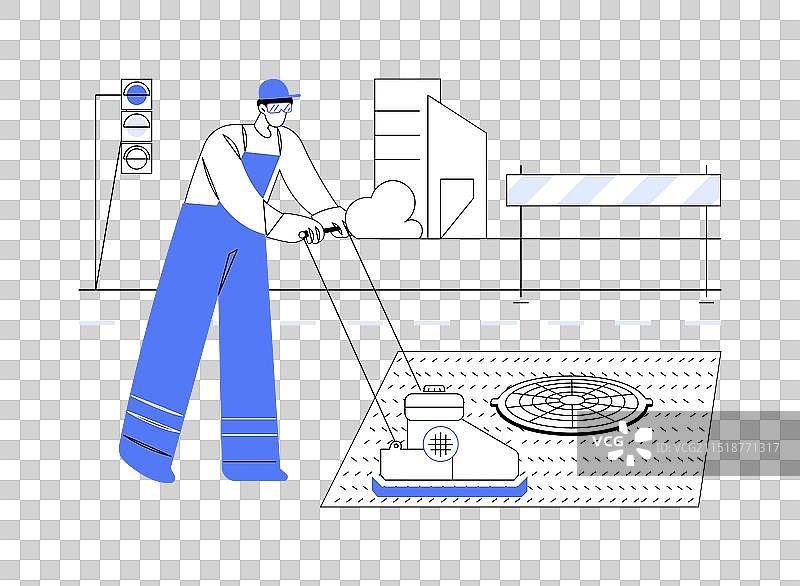 坑洼修补抽象概念图片素材