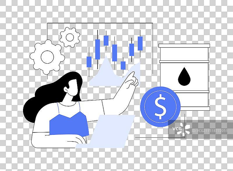 石油期货交易抽象概念图片素材