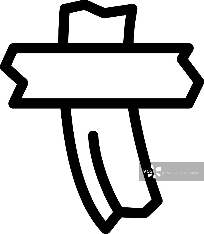 带有空白区域的木制右向路标图片素材