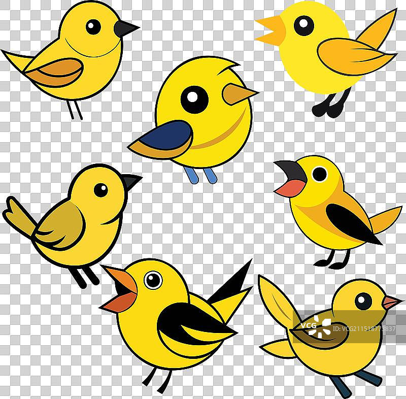 黄喉鸟设计动物图案图片素材