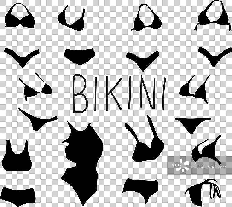 比基尼泳装女性图片素材