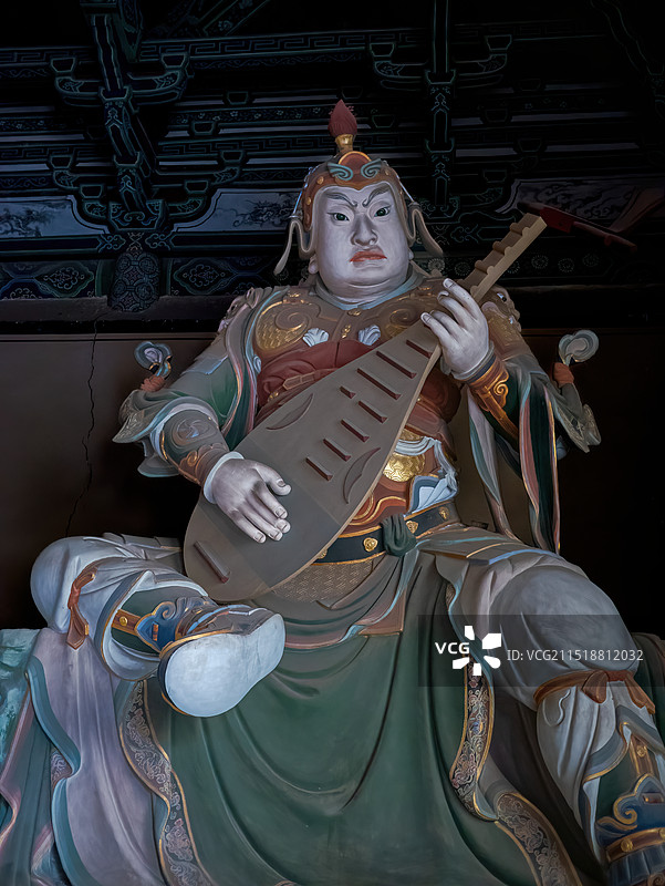 华严寺四大天王持国图片素材