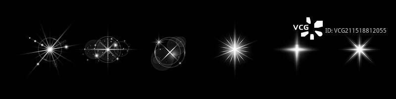 光效发光素材（白色透明背景）图片素材