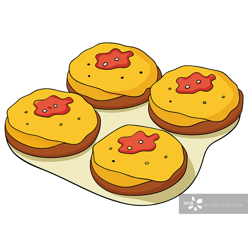 培根芝士土豆饼图片素材