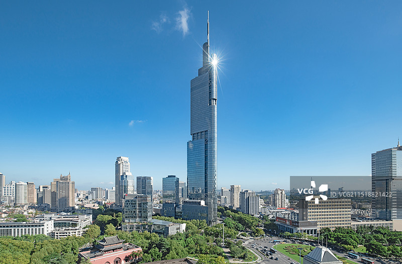 南京城市广场.鼓楼广场.紫峰大厦图片素材