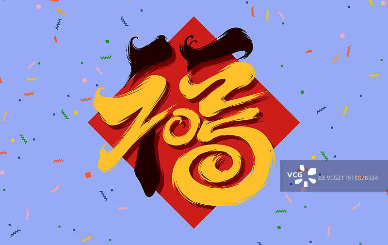 蛇年国潮春节创意图片素材