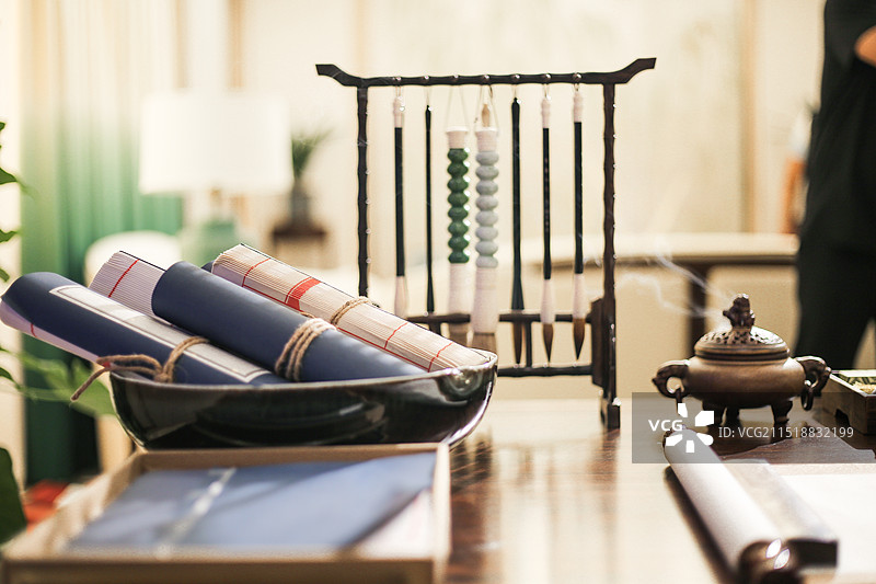 国风·文化·书桌图片素材