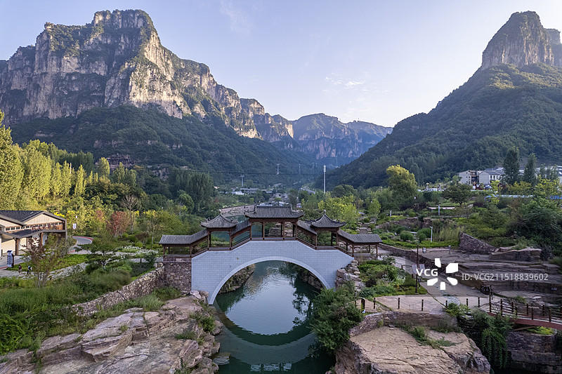 中国山西省晋城陵川太行山，王莽岭，锡崖沟自然风光图片素材