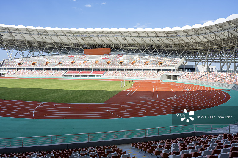 襄阳全民体育运动中心场馆城市建筑风光图片素材