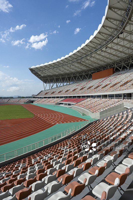 襄阳全民体育运动中心场馆城市建筑风光图片素材