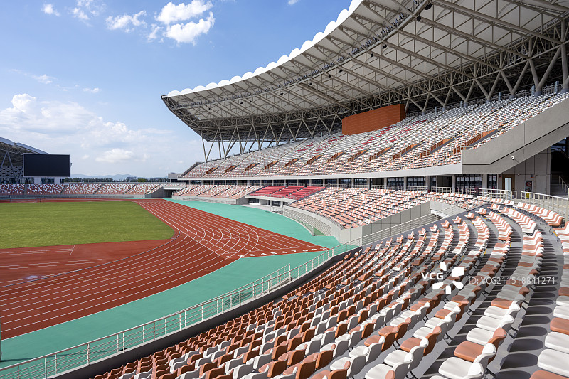 襄阳全民体育运动中心场馆城市建筑风光图片素材
