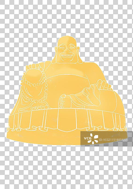 千佛山大金佛图片素材