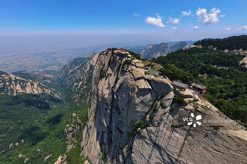 五岳华山航拍图片素材