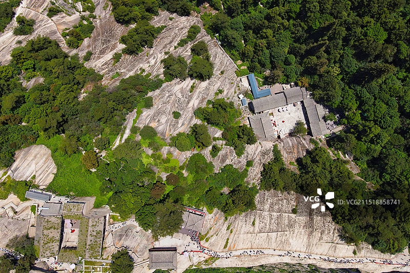 五岳华山航拍图片素材