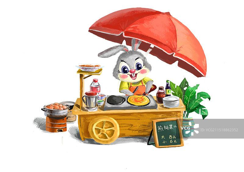 煎饼摊~出摊儿了图片素材