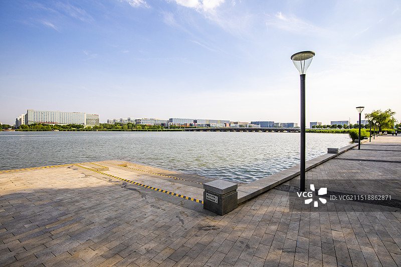 天津空港湖图片素材