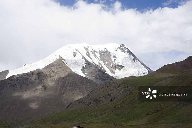日喀则卡若拉冰川景区图片素材
