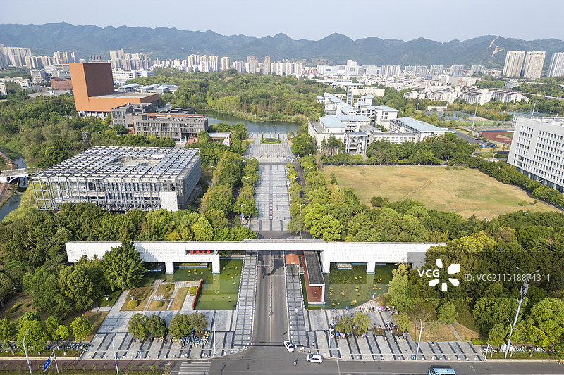 重庆大学虎溪校区航拍图片素材