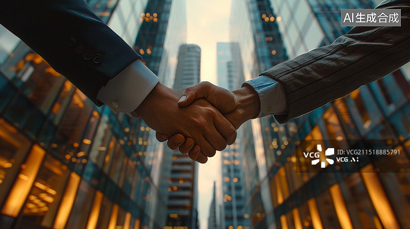 【AI数字艺术】商务合作签约仪式合作共赢图片素材