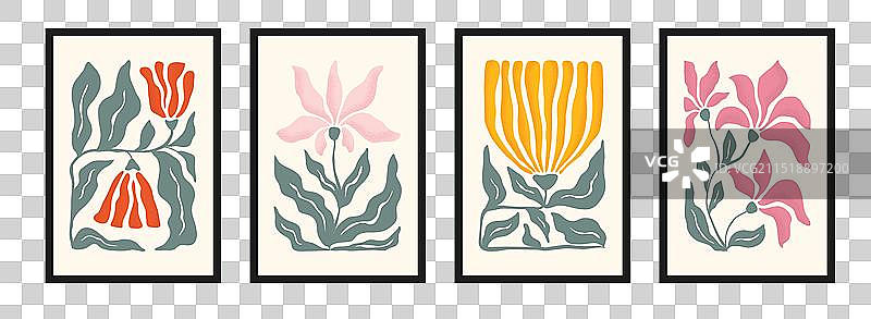 花卉抽象绘画素材图片素材