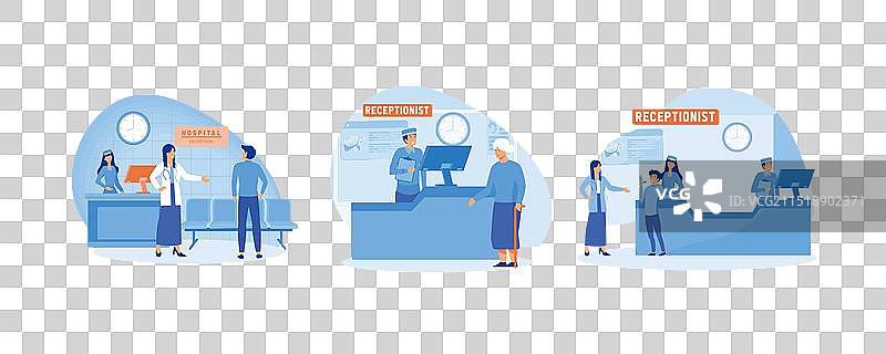 医院接待员图片素材