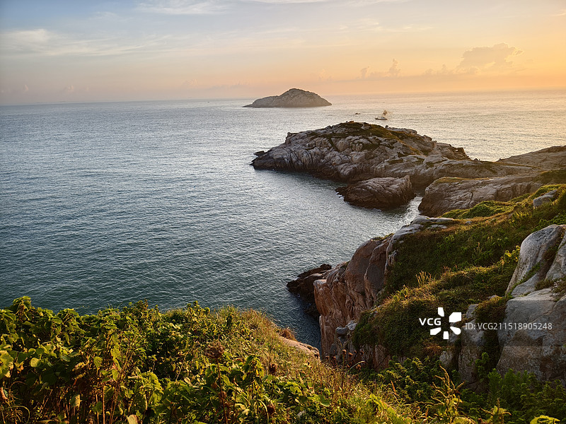 海岛海上日出图片素材