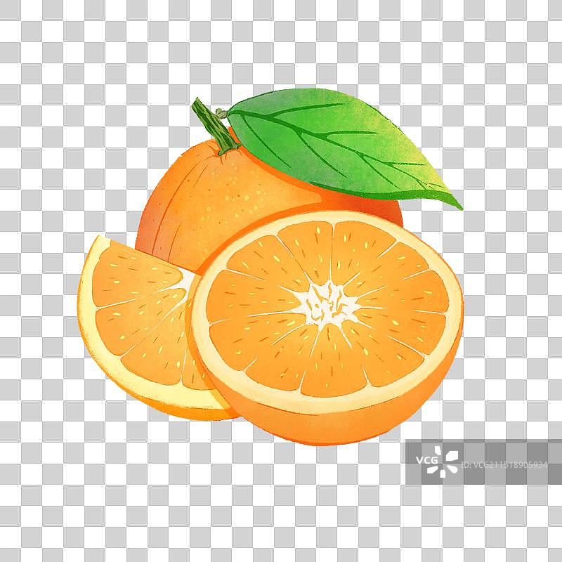 扁平风水果橙子图片素材