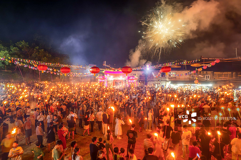 诏安火把节图片素材
