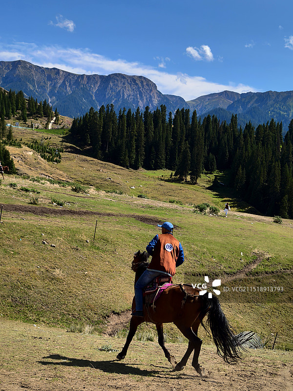 伊犁第一景：果子沟风光图片素材