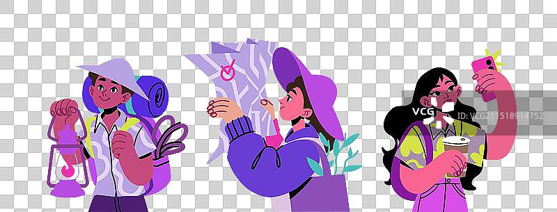 旅行者图片素材