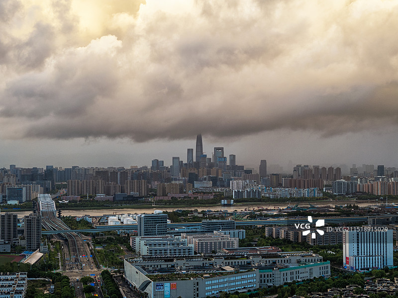 宁波镇海航拍 同心湖 宁波市区图片素材