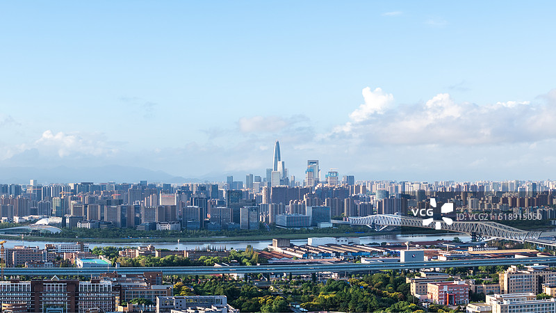 宁波镇海航拍 同心湖 宁波市区图片素材