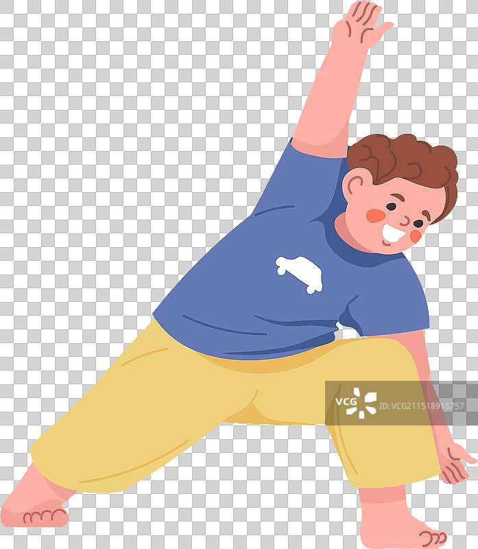 瑜伽三角式图片素材