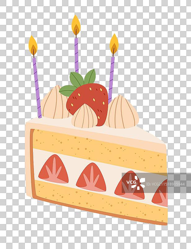 草莓华夫饼蛋糕图片素材