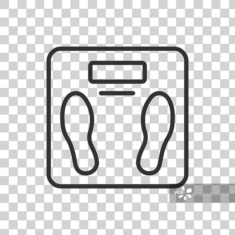 线条设计身体秤体重秤图片素材