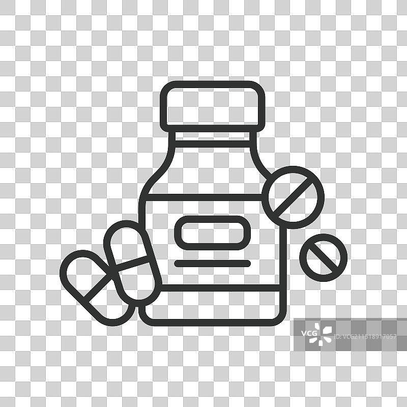 医药线性设计，医药健康图片素材