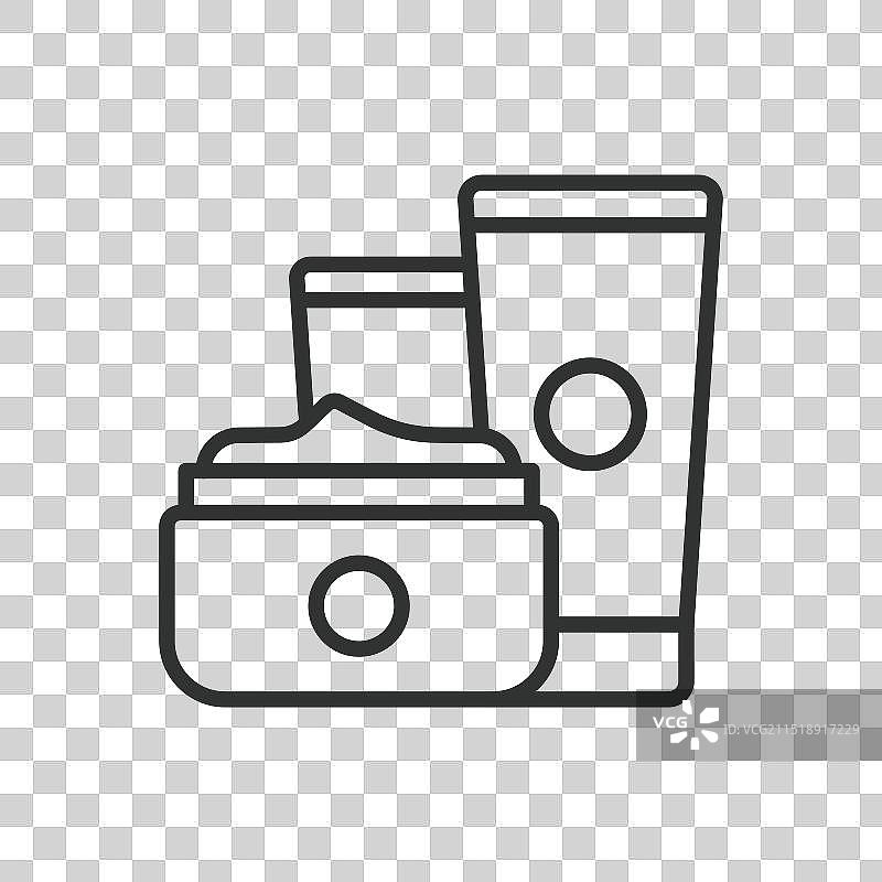 身体乳线性设计护肤霜图片素材