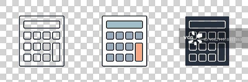 计算器商业金融主题图标符号图片素材