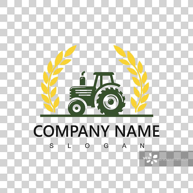 农业拖拉机优质logo设计图片素材