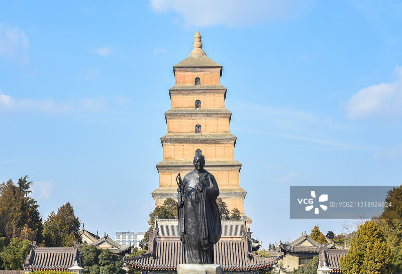 陕西西安大雁塔图片素材