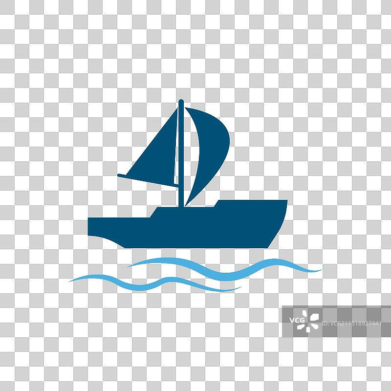 帆船logo图标图片素材