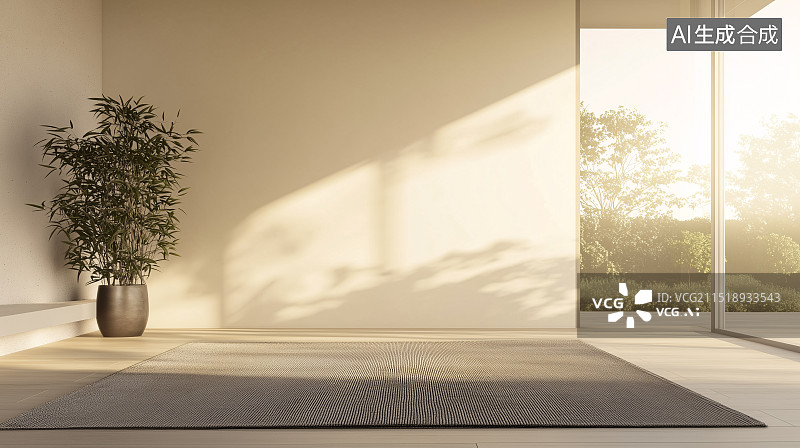 【AI数字艺术】室内极简灰色家居设计图片素材